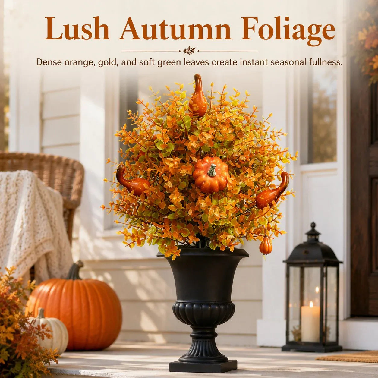 🔥Kunstmatige herfstpompoen-boomsteunen – Breng direct warme herfstgezelligheid in je tuin! ✨🏡