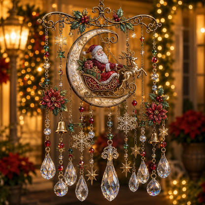 ✨ Kerst Windgong met Kristallen – Laat Jouw Huis Stralen Deze Feestdagen! 🎄💎