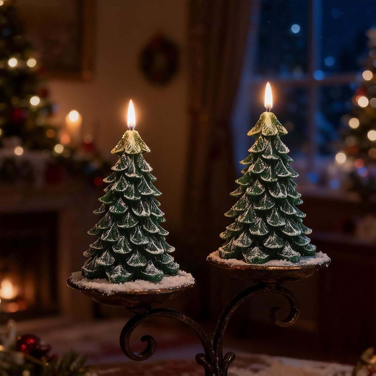 🎄🕯️ LED Kerstboomkaars met Flikkerende Vlam – Breng Warme Kerstsfeer in Huis Zonder Echt Vuur!