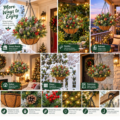 🎄✨ Voorverlichte Kerst Hangmand – Directe Kerstsfeer!