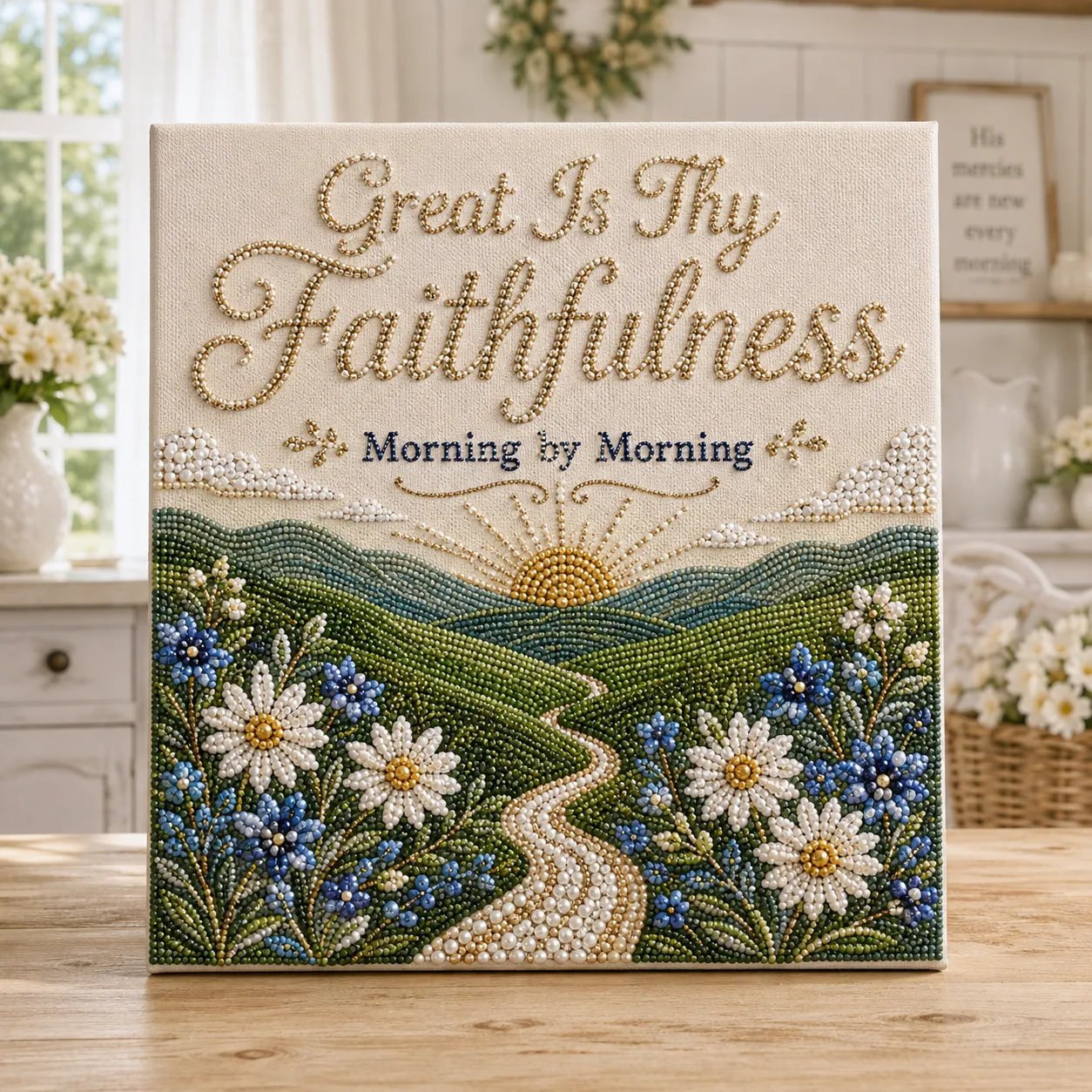 ✝️ Beginner-Friendly Sacred Hymn Pearl Art Kit Collection | Luxury Christian Hymn Artwork with Scratch-Resistant Non-Fading Pearl Beads DIY Faith-Inspired Decor 🙏✨