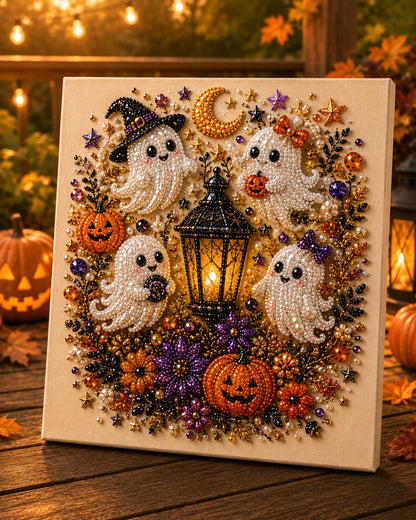 👻✨ DIY-set voor Halloween-parelkunst – Maak van kleine pareltjes griezelig-schattige kunstwerkjes