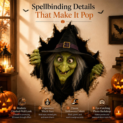🎃👻 Halloween 3D Muursticker – Laat je Muur Tot Leven Komen! 🕷️