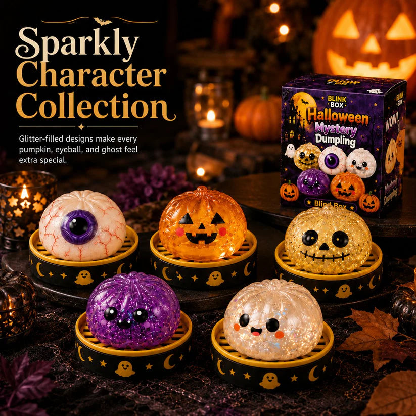 Halloween Verrassings Speelgoed Set – Schattig, Zacht & Leuk 🎃👻✨