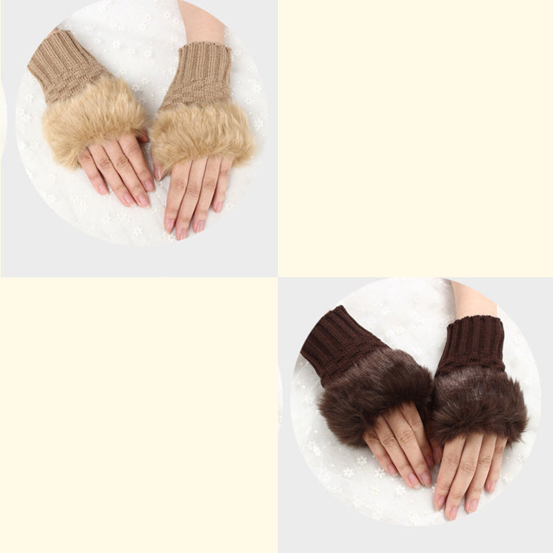 💕KOOP 1 KRIJG 1 GRATIS🔥 Fuzzy Zacht Gebreide Warme Vingerloze Handschoenen