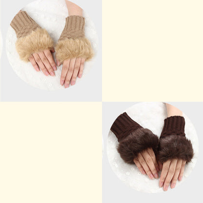 💕KOOP 1 KRIJG 1 GRATIS🔥 Fuzzy Zacht Gebreide Warme Vingerloze Handschoenen