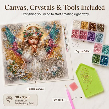 🔥2026 HOT SALE 50% KORTING – 👼✨Sparkling Crystal Diamond Art Kit For DIY Wall Decor