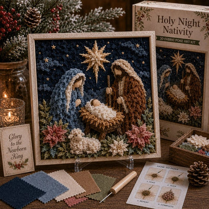 🔥 Laatste dag: 49% KORTING - ✝️ 3D-poke-art-set van christelijke stof
