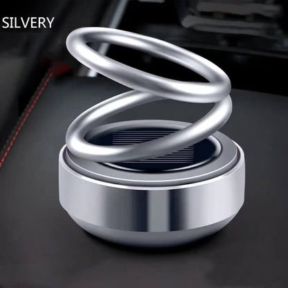🚗Zonneauto roterende dubbele ring hangende aromatherapie-ornamenten💖