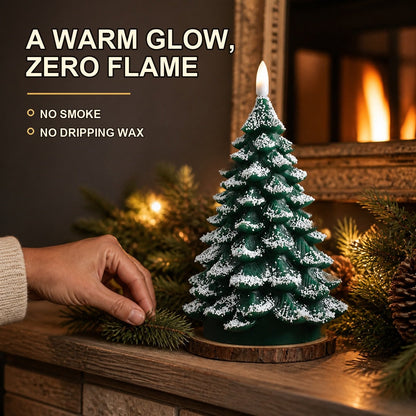 🎄🕯️ LED Kerstboomkaars met Flikkerende Vlam – Breng Warme Kerstsfeer in Huis Zonder Echt Vuur!