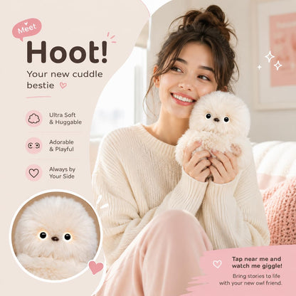✨Schattige AI-robotpop met verlegen en emotioneel gezelschap als tasbedeltje en knuffel👜 – Hij kan zingen, zijn hoofd draaien en leren praten🤖