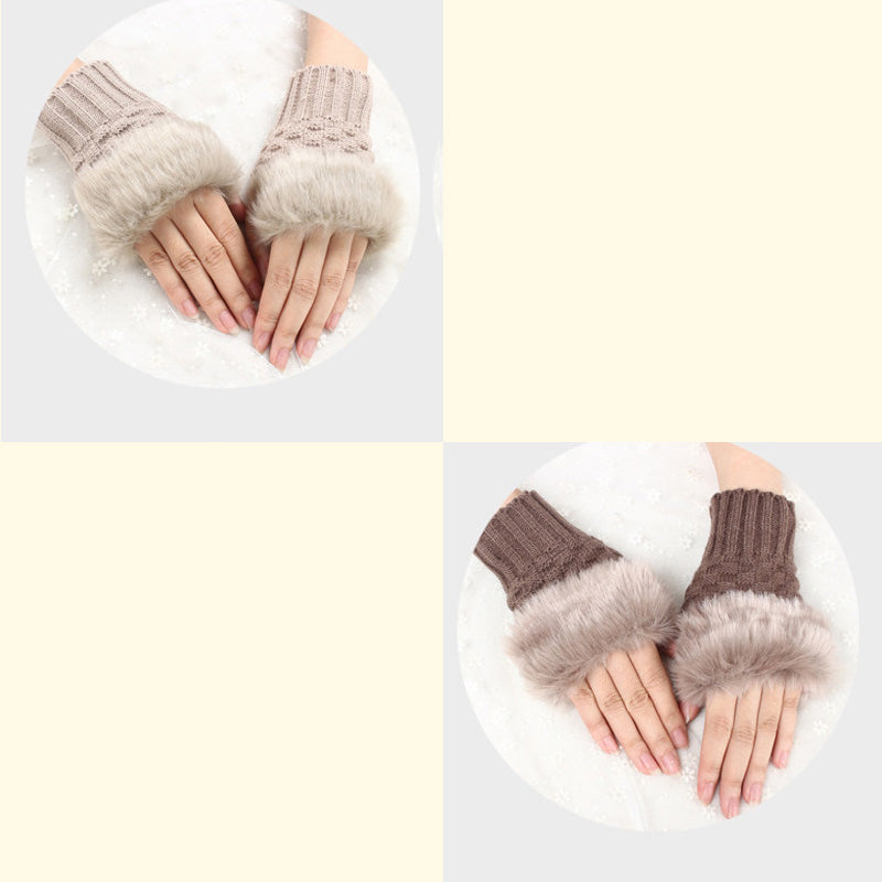 💕KOOP 1 KRIJG 1 GRATIS🔥 Fuzzy Zacht Gebreide Warme Vingerloze Handschoenen