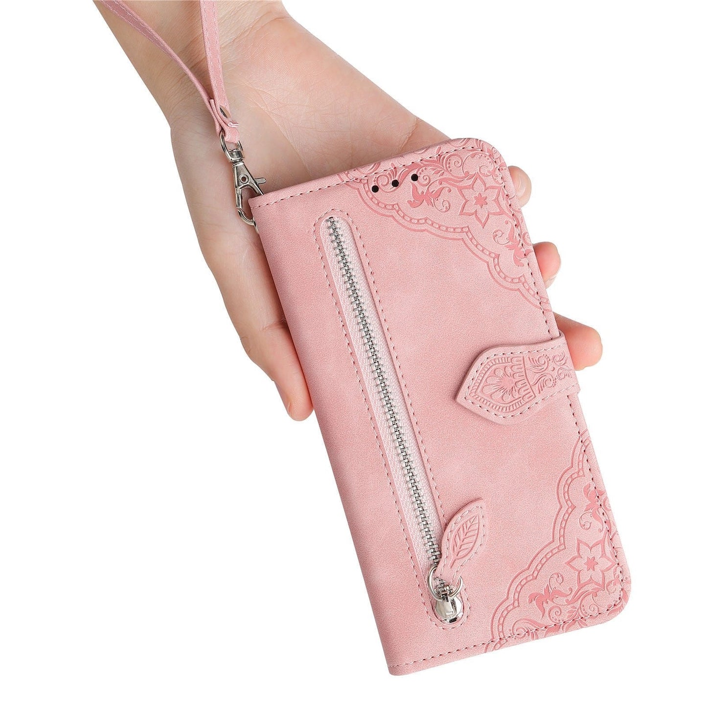 HUID-GEVOEL FLIP LEDEREN ETUI
