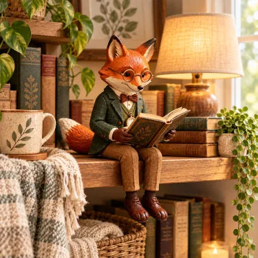 📖  Lezende vos-ornament - Het perfecte cadeau voor echte boekenliefhebbers! 🦊