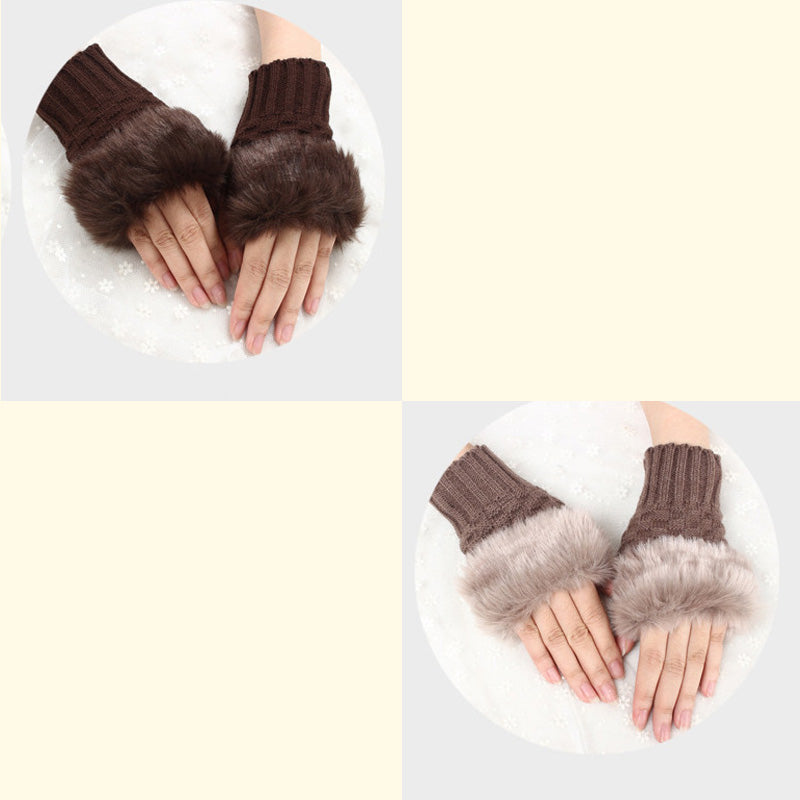💕KOOP 1 KRIJG 1 GRATIS🔥 Fuzzy Zacht Gebreide Warme Vingerloze Handschoenen