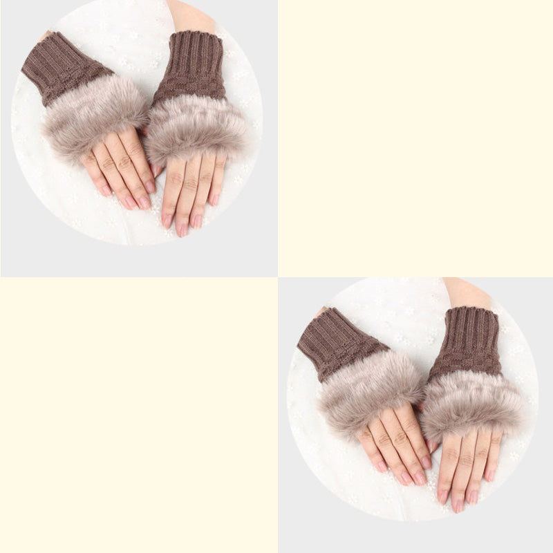💕KOOP 1 KRIJG 1 GRATIS🔥 Fuzzy Zacht Gebreide Warme Vingerloze Handschoenen