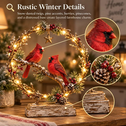 ❄️🐦 Winter Kardinaal LED Decoratie – Breng Warmte in Huis ✨