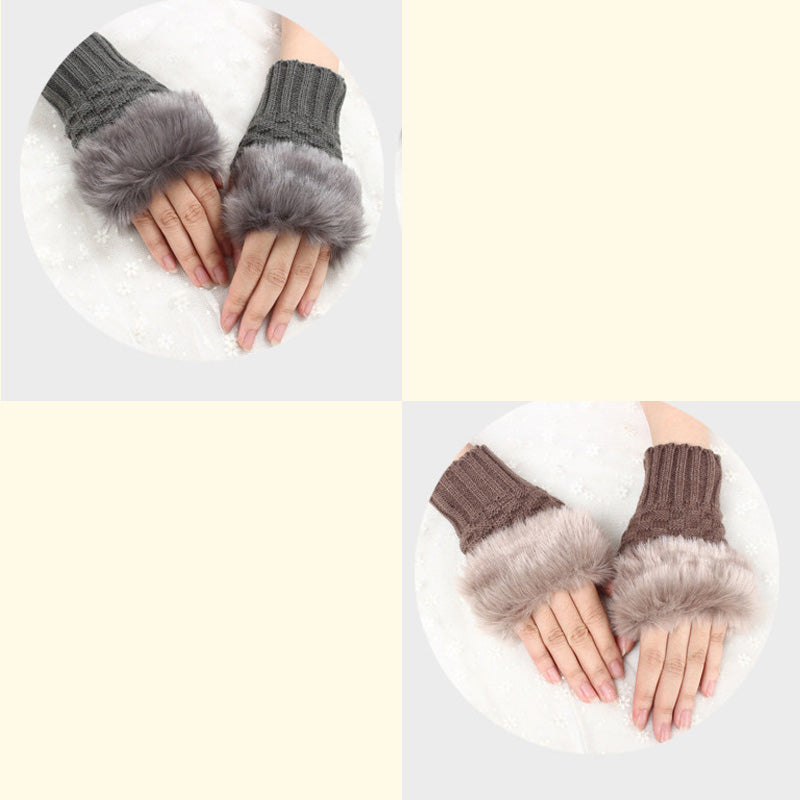 💕KOOP 1 KRIJG 1 GRATIS🔥 Fuzzy Zacht Gebreide Warme Vingerloze Handschoenen
