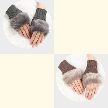 💕KOOP 1 KRIJG 1 GRATIS🔥 Fuzzy Zacht Gebreide Warme Vingerloze Handschoenen