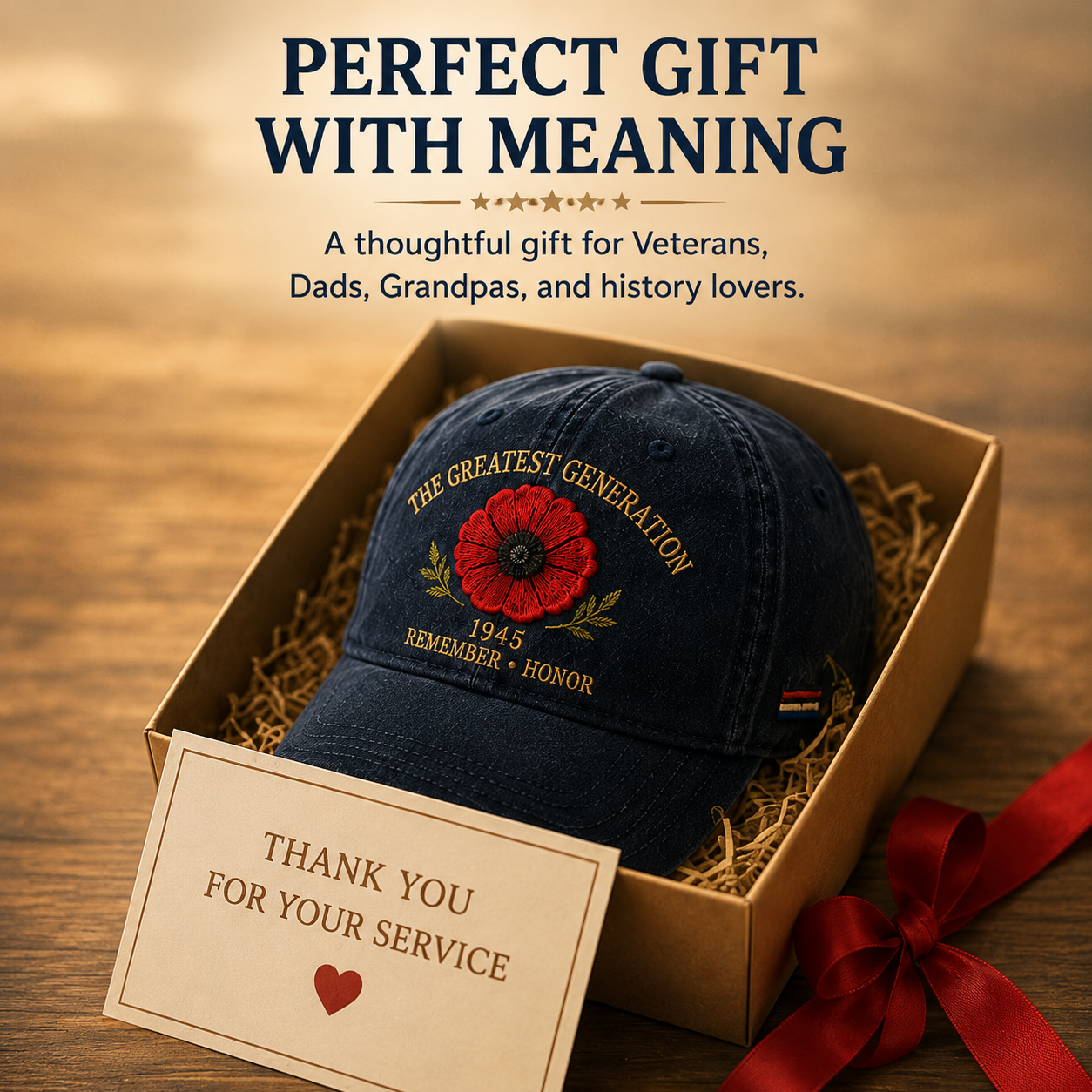 🎖️🌺 De erfenis van een generatie — Poppy-pet ter herdenking van 1945