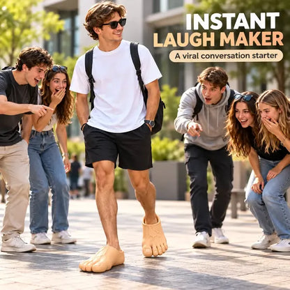 🤘Reusachtige, grappige teenslippers – Trek overal waar je loopt de aandacht en zorg meteen voor een lach!