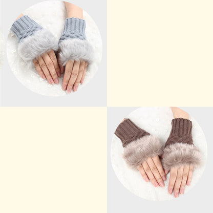 💕KOOP 1 KRIJG 1 GRATIS🔥 Fuzzy Zacht Gebreide Warme Vingerloze Handschoenen
