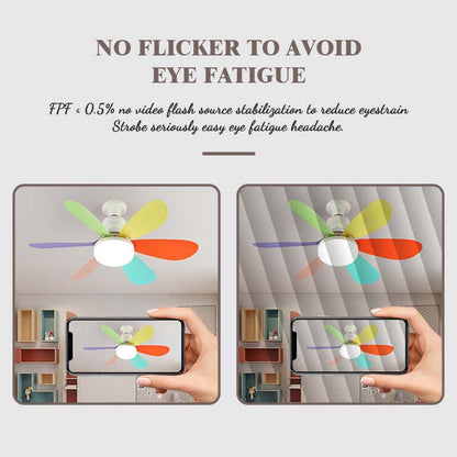 🌟 Zesbladige Ventilatorlamp — Breng comfort en verkoeling in elke ruimte!