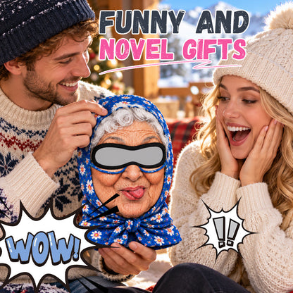 😂🎿 Grappige Oma Skimuts – Gegarandeerd Lachen op Elk Feestje!