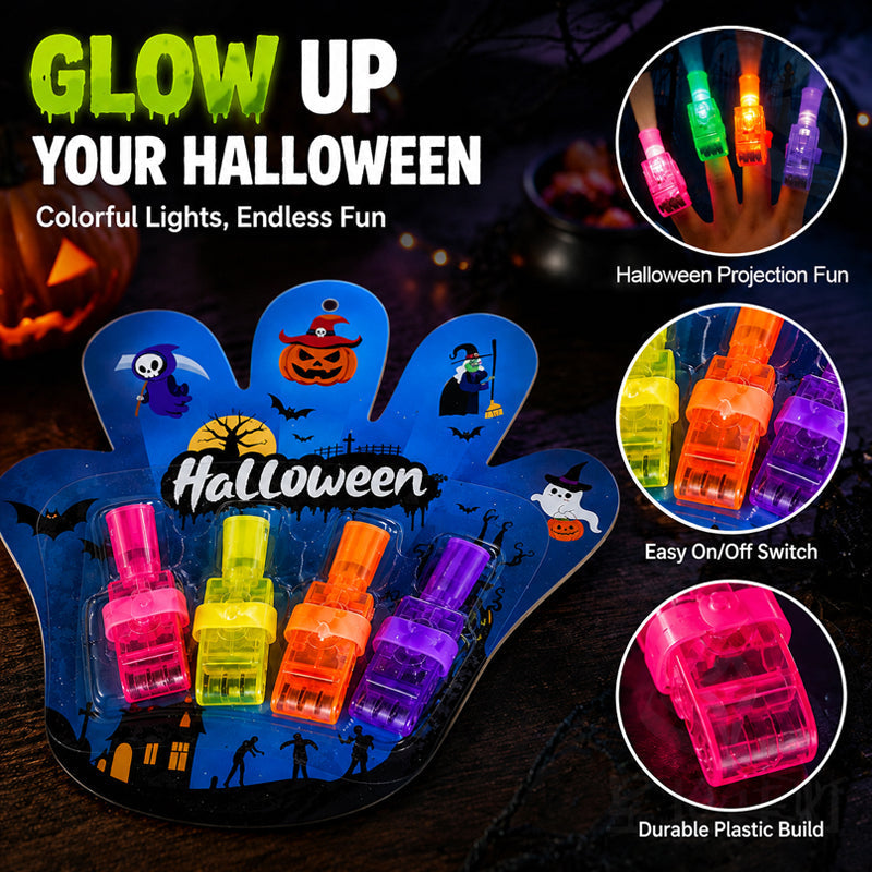 🎃 Halloween-vingerprojectielampjes – Griezelig plezier binnen handbereik