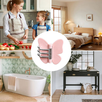 Functioneel & Schattig – Vlinder Wandhaak met 180° Rotatie 🦋✨🏡