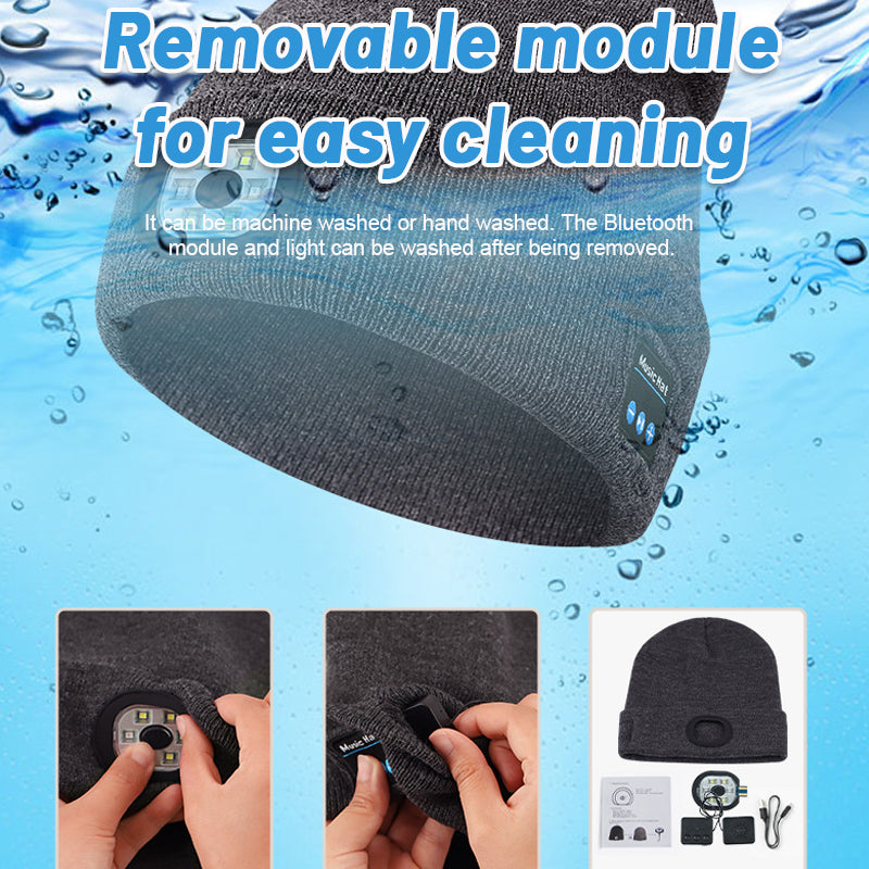 Bluetooth LED Gebreide Muts