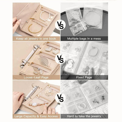 Vikbar smyckes organiser/vouwbare juwelen organiser