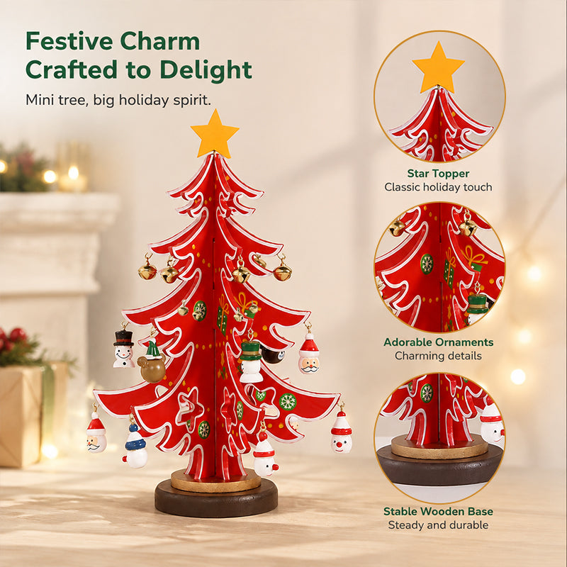 🎄 Zelfgemaakte houten kerstboomversiering