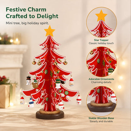 🎄 Zelfgemaakte houten kerstboomversiering