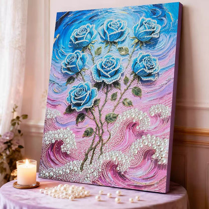 🔥Laatste dag: 50% KORTING - 🏰✨DIY-kralenkunstset - Kasteel met parels🎇