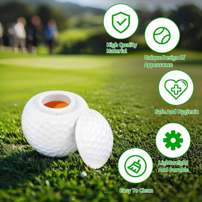 Creatief shotglas in de vorm van een golfbal