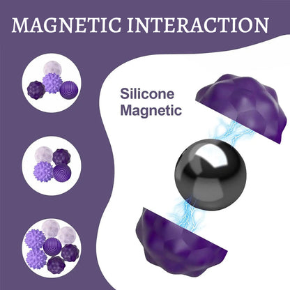 Siliconen sensorische magnetische bal