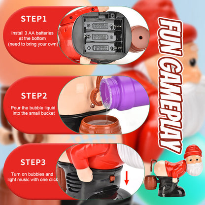 Grappige Kerstman bellenblaasmachine(Bevat geen bubbelwater)