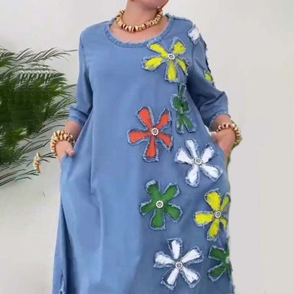 🔥2025 Nieuwe aankomst🌸Casual rok met ronde halslijn