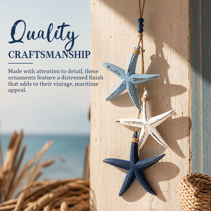 🌊⭐🐟 Mediterrane decoratieve hangornamenten met zeesterren en vissen voor thuis, café en restaurant – Oceaanstijl decoratie 🏡☕🍽️