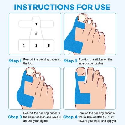Geef Je Voeten De Zorg Die Ze Verdienen! 丨 Voorgesneden kinesiologietape voor hallux valgus🦶💙✨