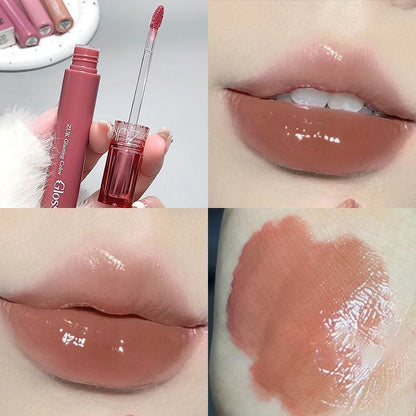 Glanzende lipgloss volledige kleur