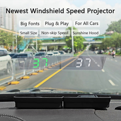 💥Escort voor veilig rijden💥Snelheidsmeter met head-up display🚗