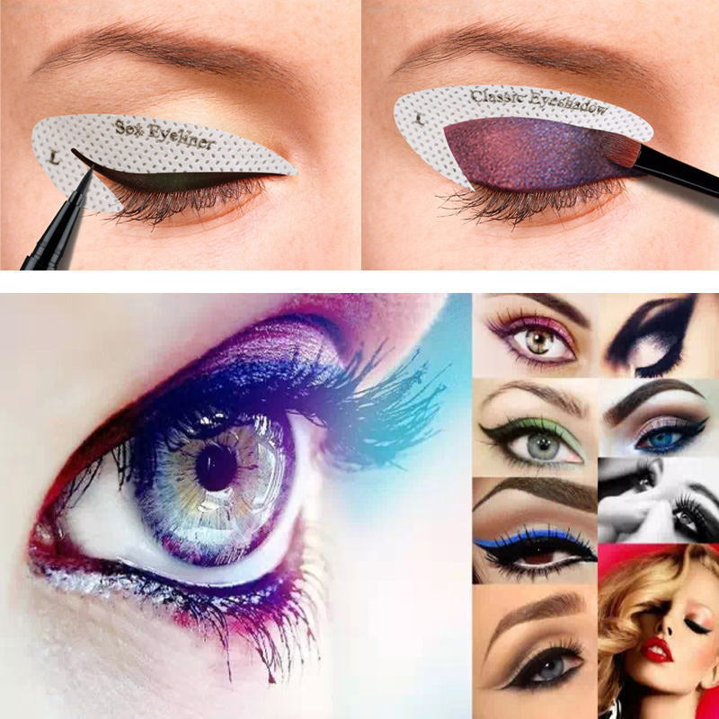 Stickers voor oogschaduw/eyeliner make-up sjabloon
