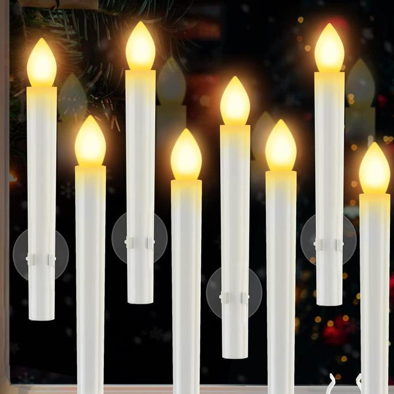 🎄Kerstspecial 🔥 6 LED-raamkaarsen zonder verlichting
