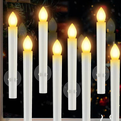 🎄Kerstspecial 🔥 6 LED-raamkaarsen zonder verlichting