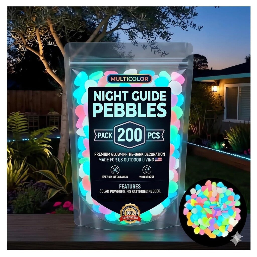 Tover Elke Buitenruimte om tot een Lichtgevend Wonderland! 🌙🐻✨ Kleurrijke glow-in-the-dark tuinsteen