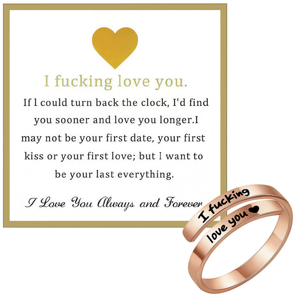 Een Ring Die Zegt Wat Woorden Soms Niet Kunnen! 💍❤️✨
