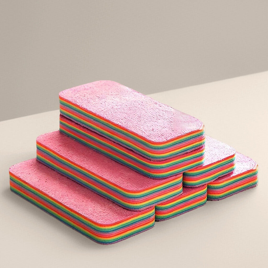 12-Laags Regenboog Schoonmaakdoek – Krachtig, Hygiënisch & Herbruikbaar 🌈🧼🏡