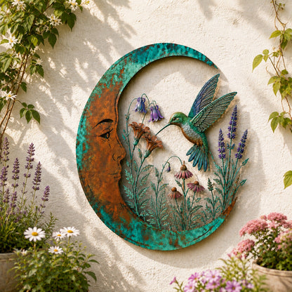 🌜️Wanddecoratie met halve maan en bij🐝